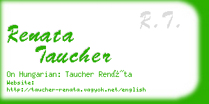 renata taucher business card